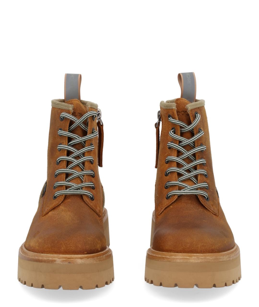 WOOLRICH Коричневые кожаные ботинки, фото 3