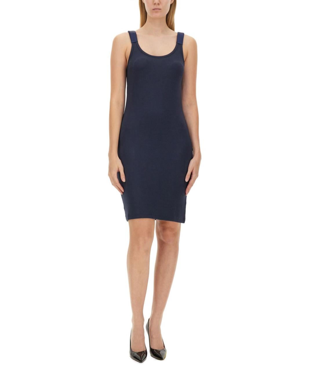 HELMUT LANG Синее повседневное платье, фото 2