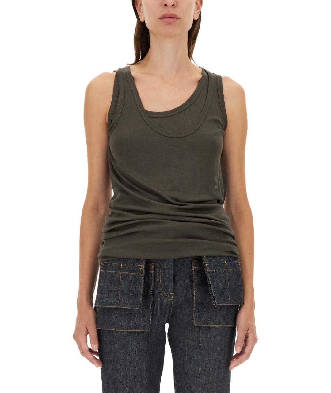 HELMUT LANG Серая майка, фото 4