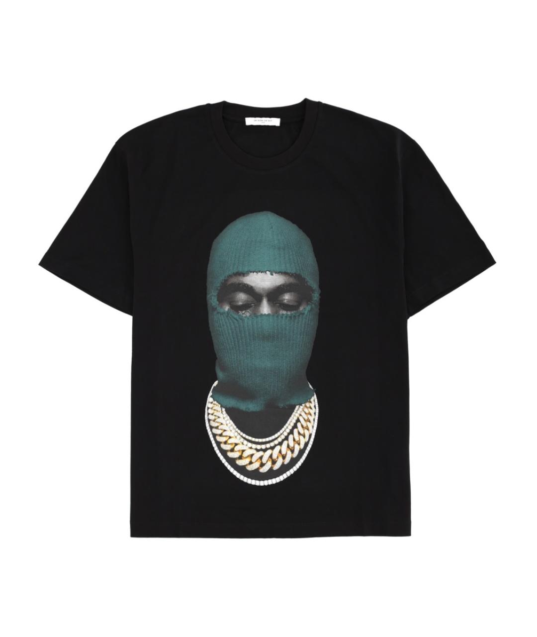 IH NOM UH NIT Черная хлопковая футболка, фото 1