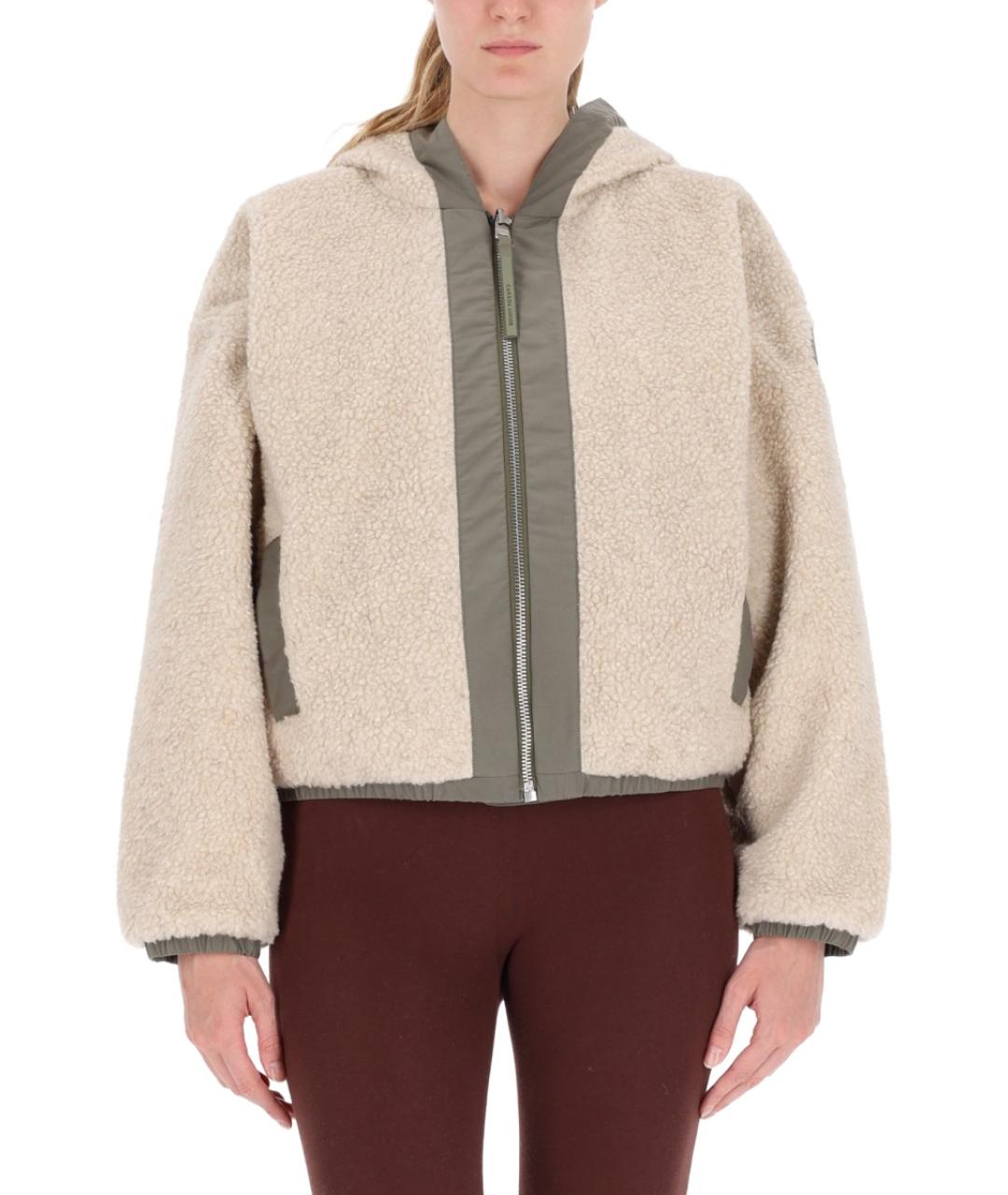 CANADA GOOSE Бежевая шерстяная куртка, фото 4