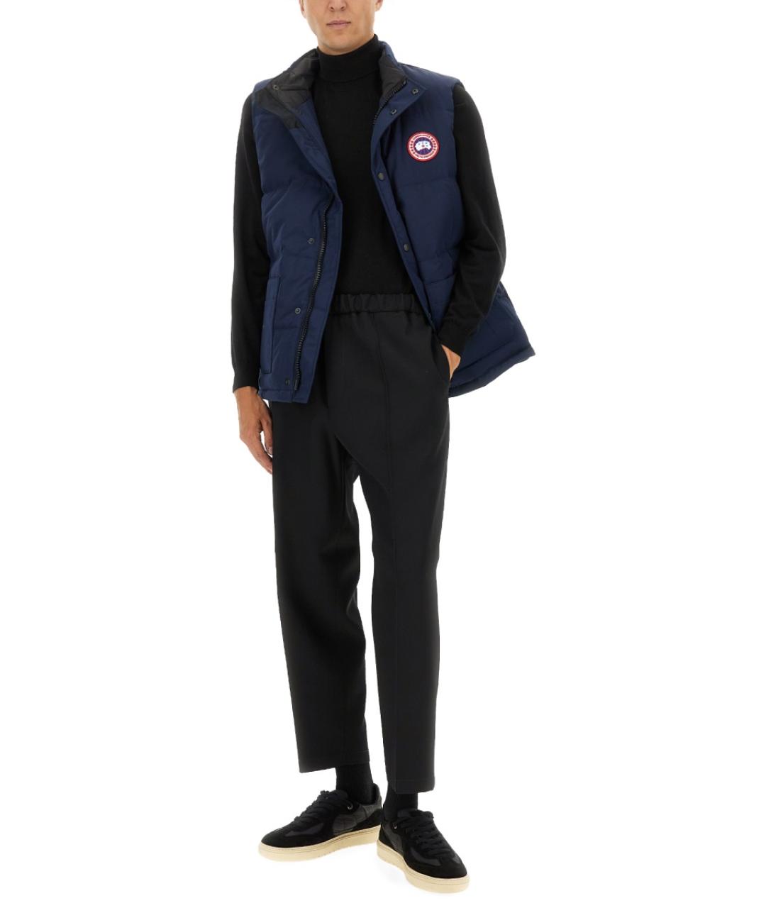 CANADA GOOSE Синий полиэстеровый жилет, фото 2