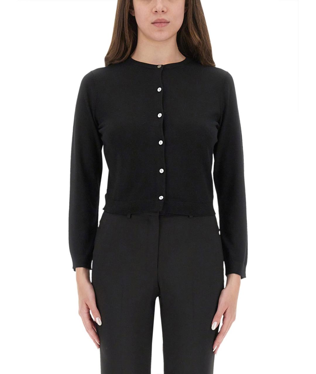 THEORY Черный шерстяной кардиган, фото 5