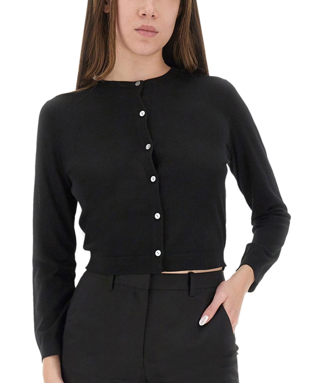 THEORY Черный шерстяной кардиган, фото 4