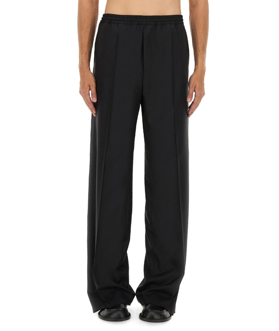 MOSCHINO Черные шерстяные повседневные брюки, фото 5