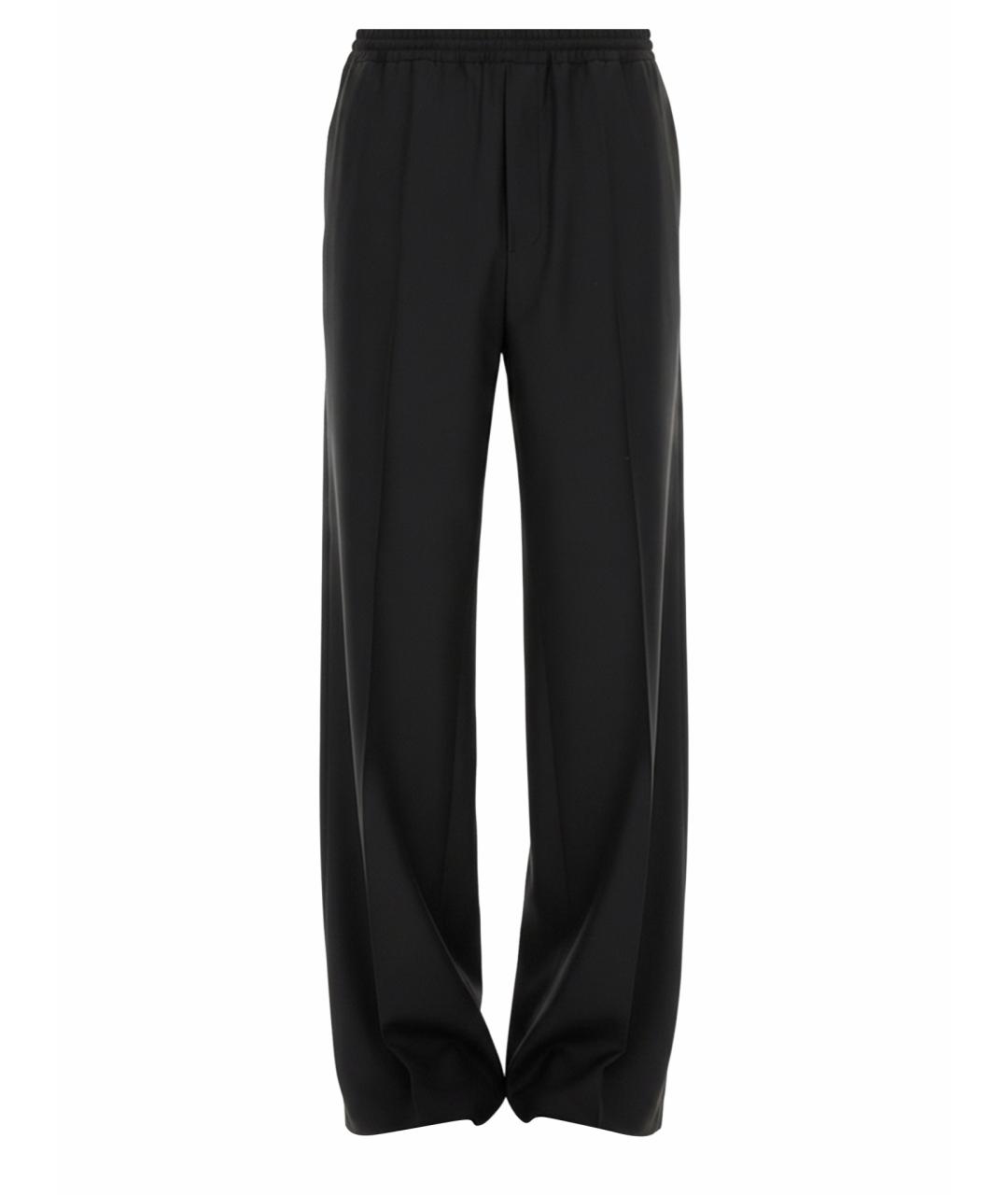 MOSCHINO Черные шерстяные повседневные брюки, фото 1