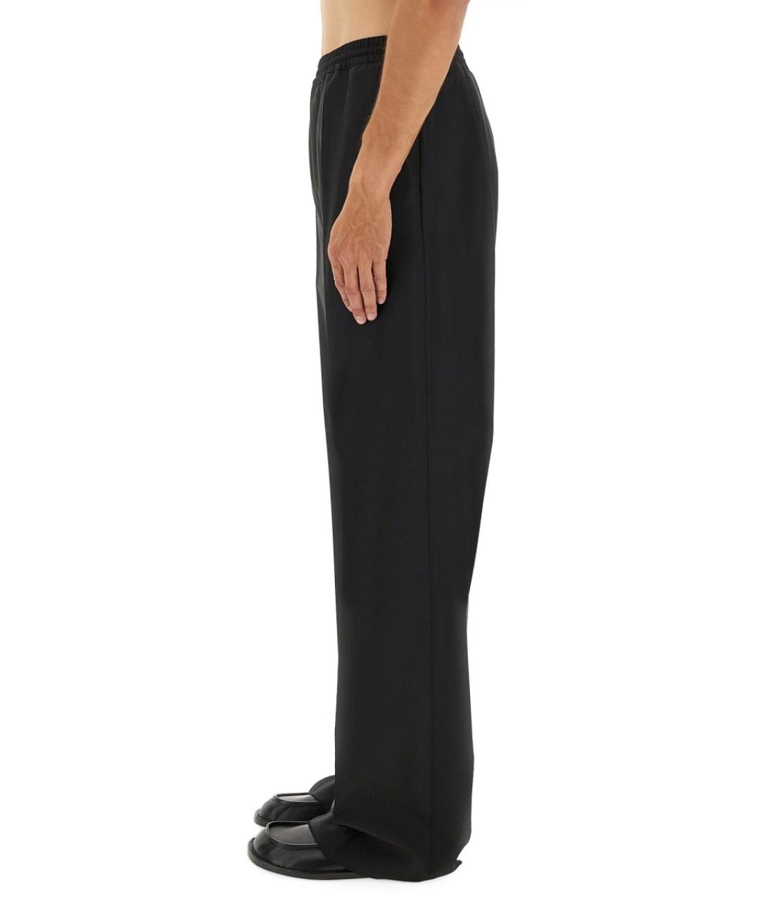 MOSCHINO Черные шерстяные повседневные брюки, фото 3