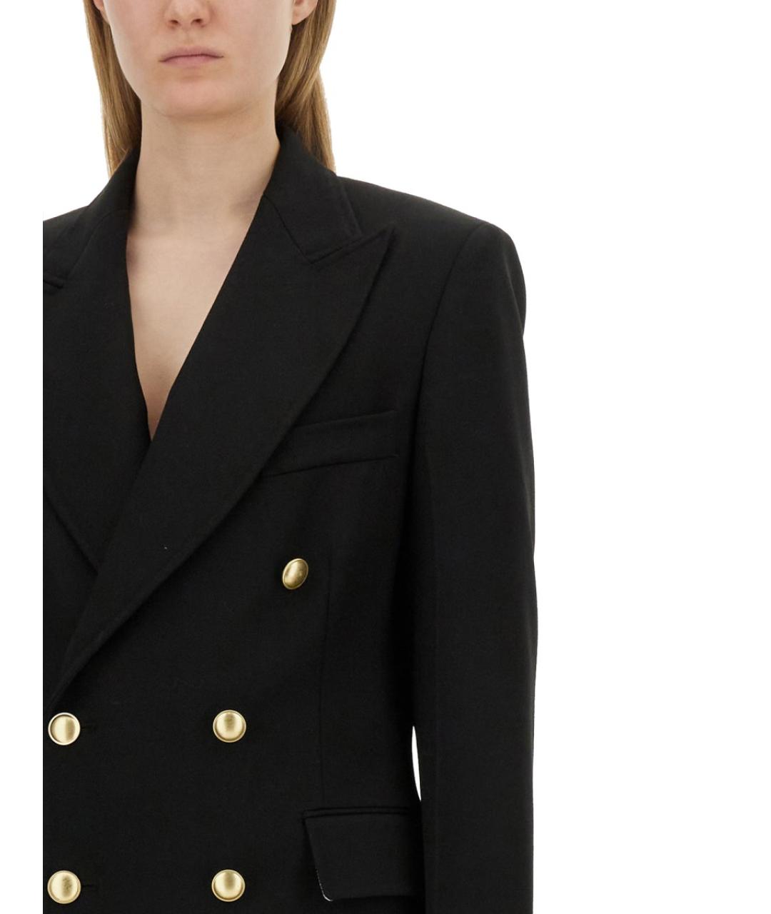 VICTORIA BECKHAM Черный полиэстеровый жакет/пиджак, фото 5