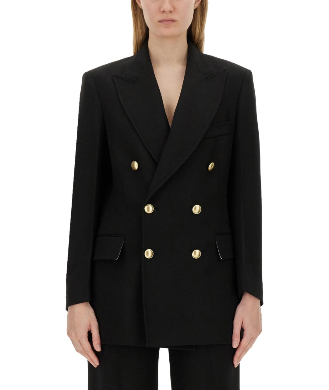 VICTORIA BECKHAM Черный полиэстеровый жакет/пиджак, фото 2