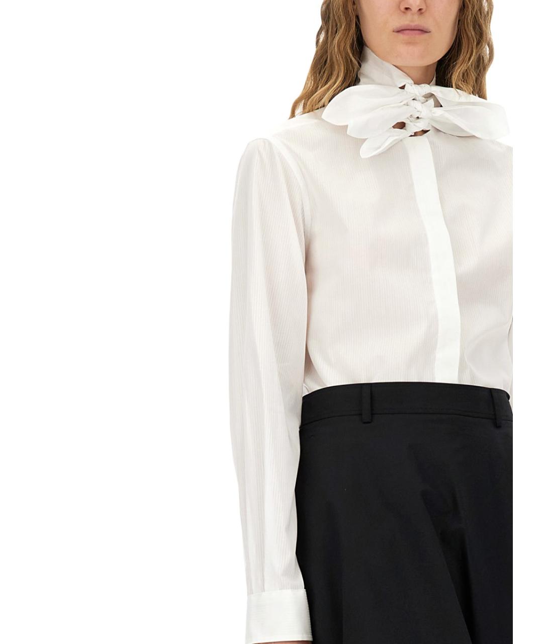 MOSCHINO Белая хлопковая рубашка, фото 5