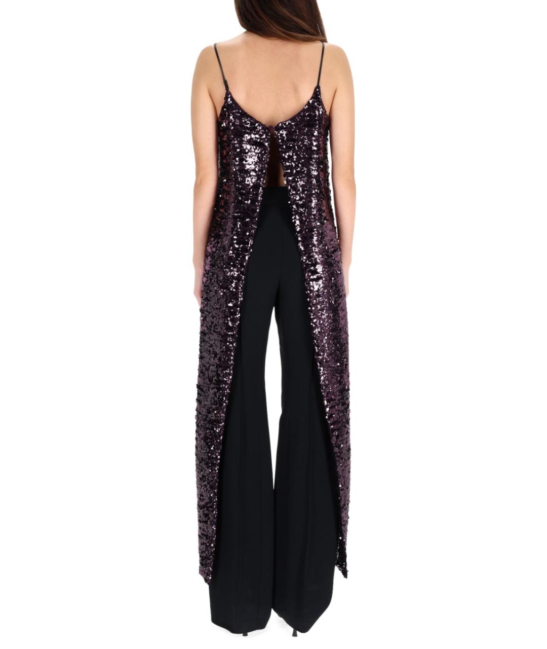 PACO RABANNE Фиолетовая полиэстеровая блузы, фото 4