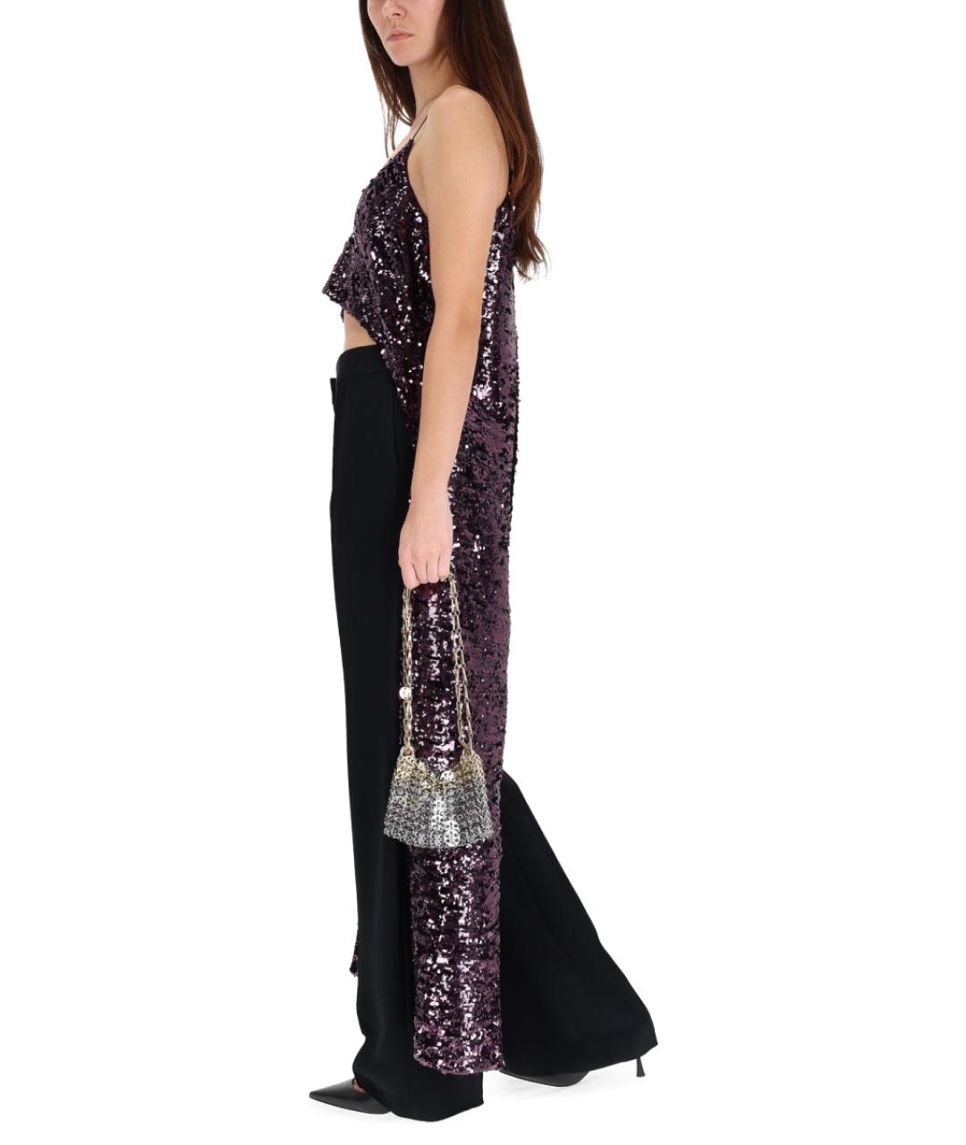 PACO RABANNE Фиолетовая полиэстеровая блузы, фото 3