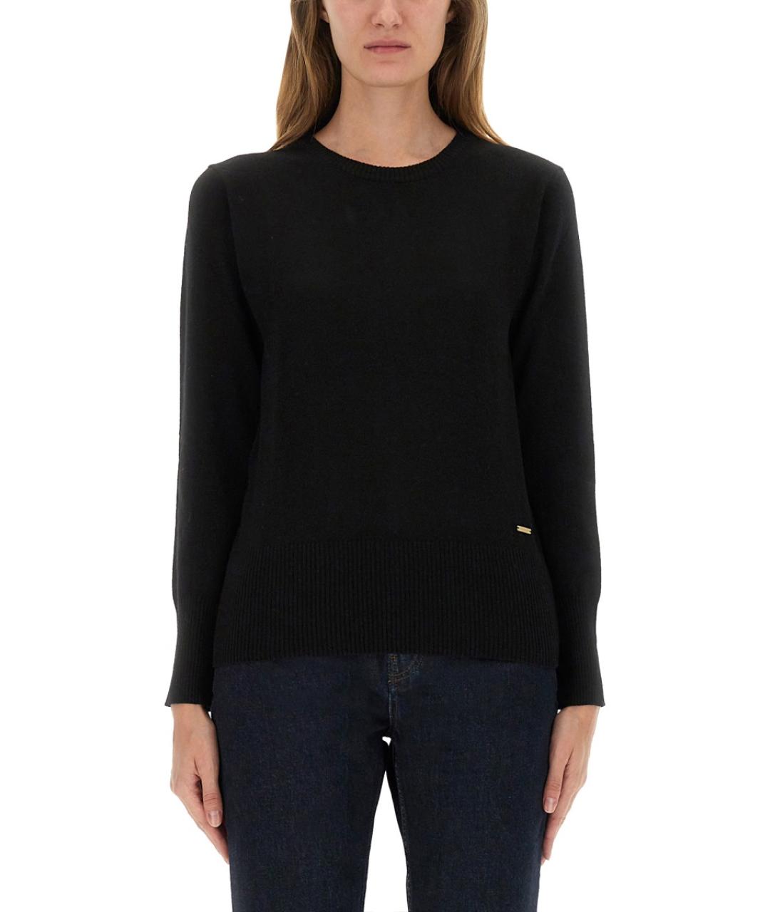 WOOLRICH Черный шерстяной джемпер / свитер, фото 5