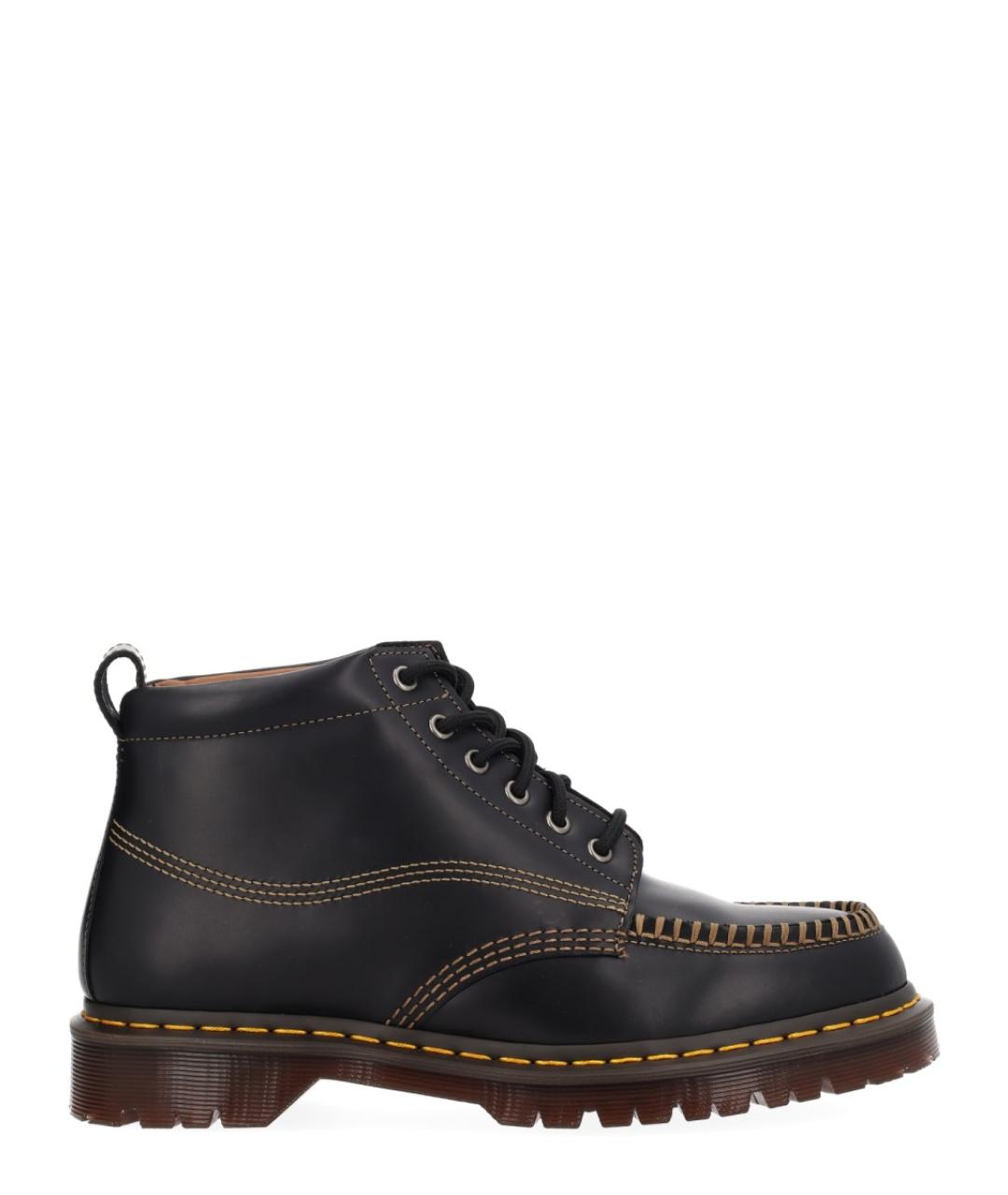DR. MARTENS Черные кожаные высокие ботинки, фото 1