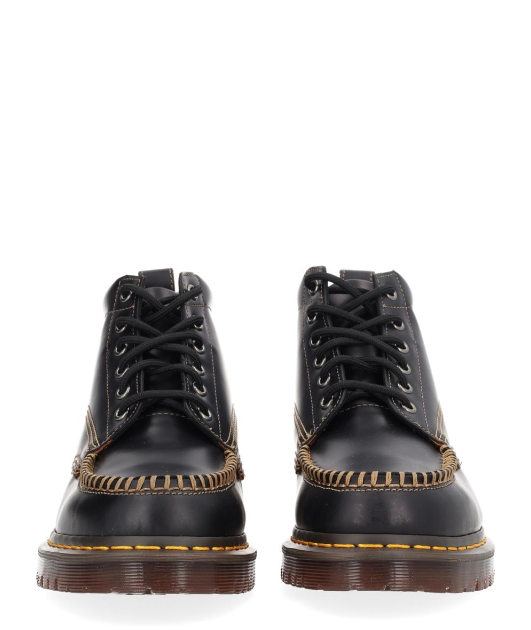 DR. MARTENS Черные кожаные высокие ботинки, фото 3