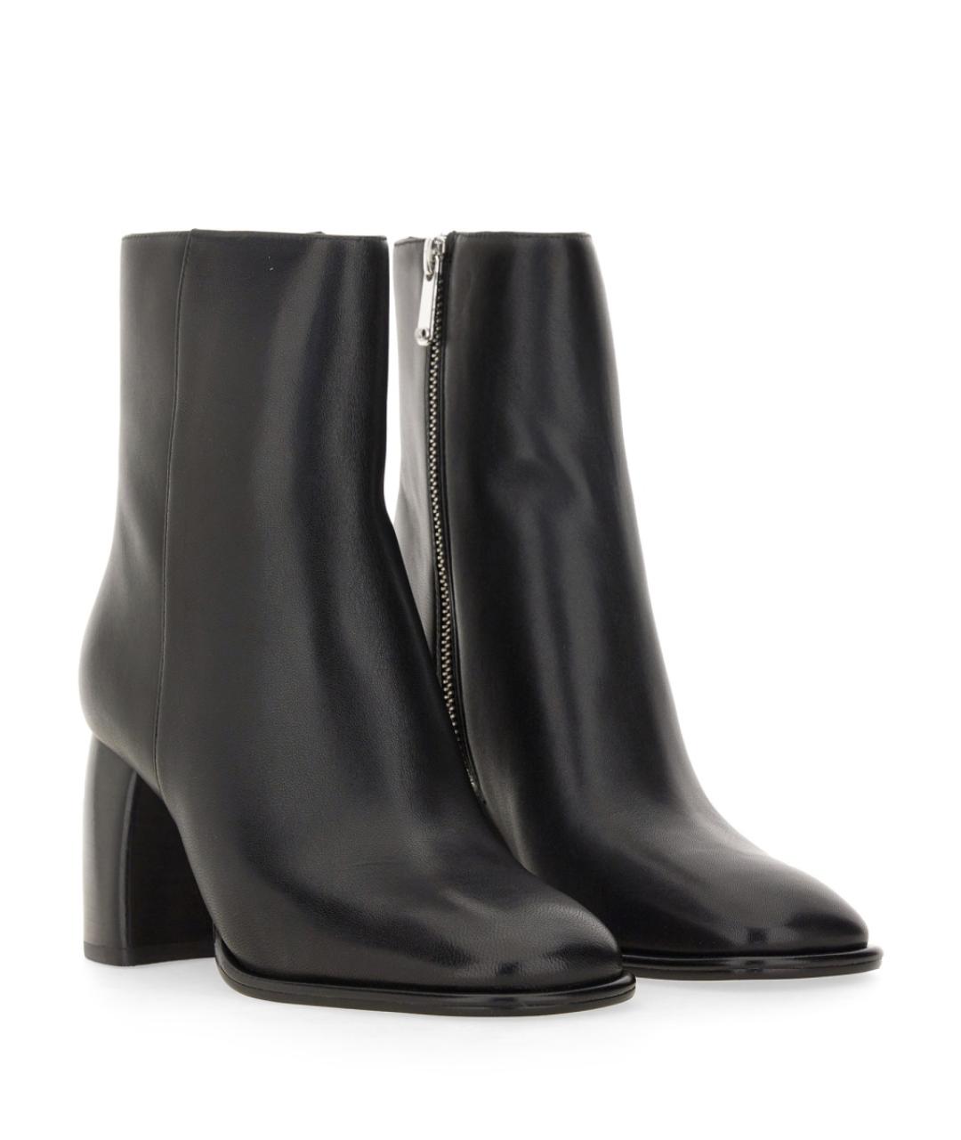 MICHAEL KORS Черные кожаные ботильоны, фото 2
