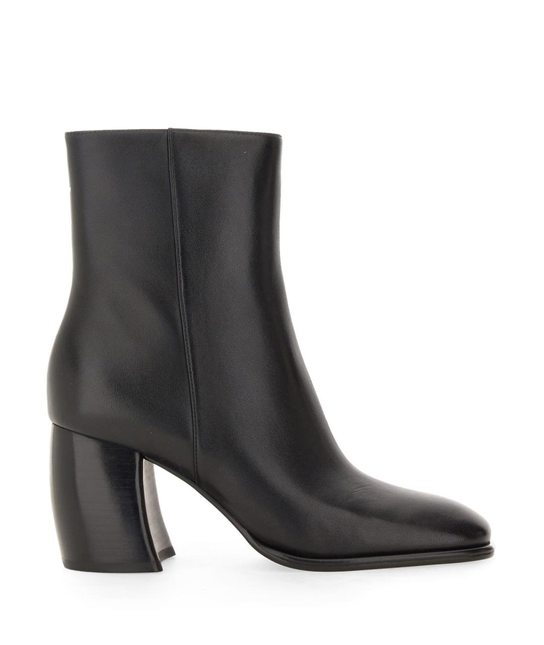MICHAEL KORS Черные кожаные ботильоны, фото 1