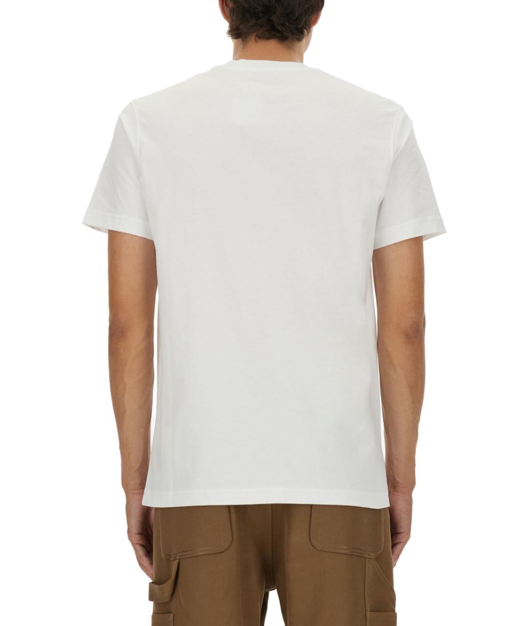 MOSCHINO Белая хлопковая футболка, фото 3