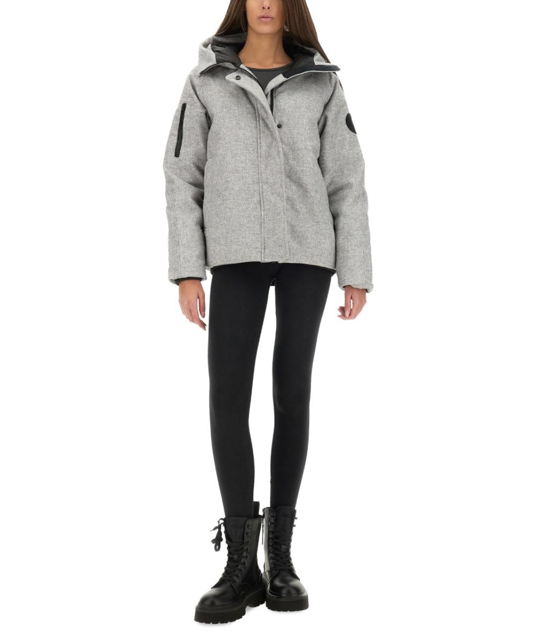 CANADA GOOSE Серая шерстяная куртка, фото 2