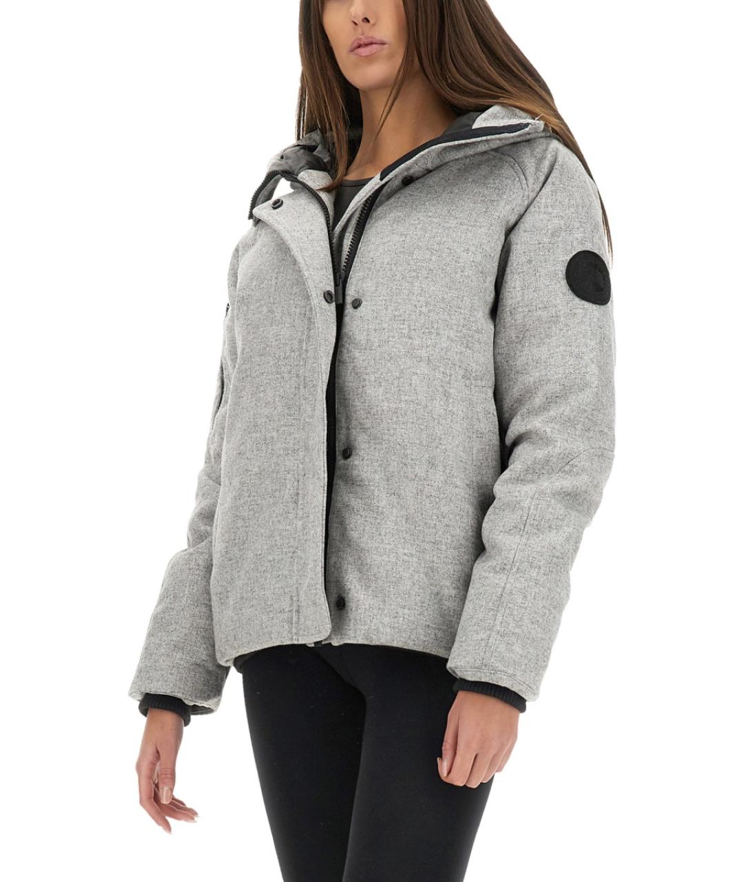 CANADA GOOSE Серая шерстяная куртка, фото 4