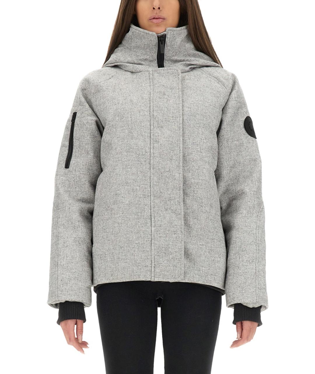 CANADA GOOSE Серая шерстяная куртка, фото 5