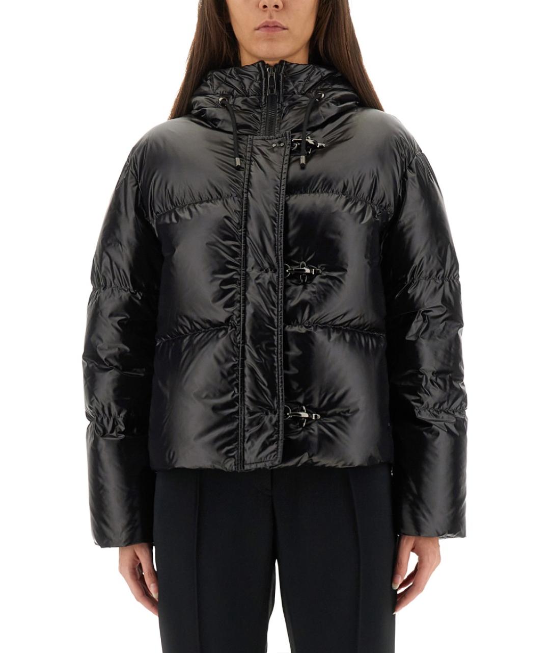 FAY Черный полиамидовый пуховик, фото 5