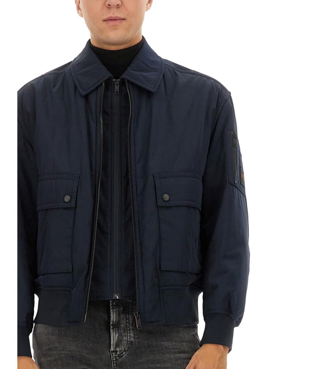 HUGO BOSS Синяя полиэстеровая куртка, фото 4