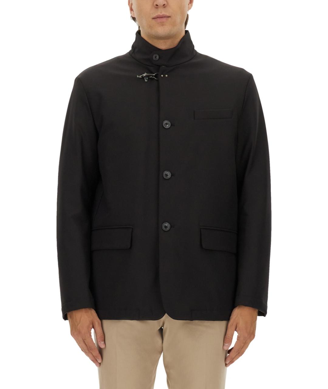 FAY Черная полиамидовая куртка, фото 5