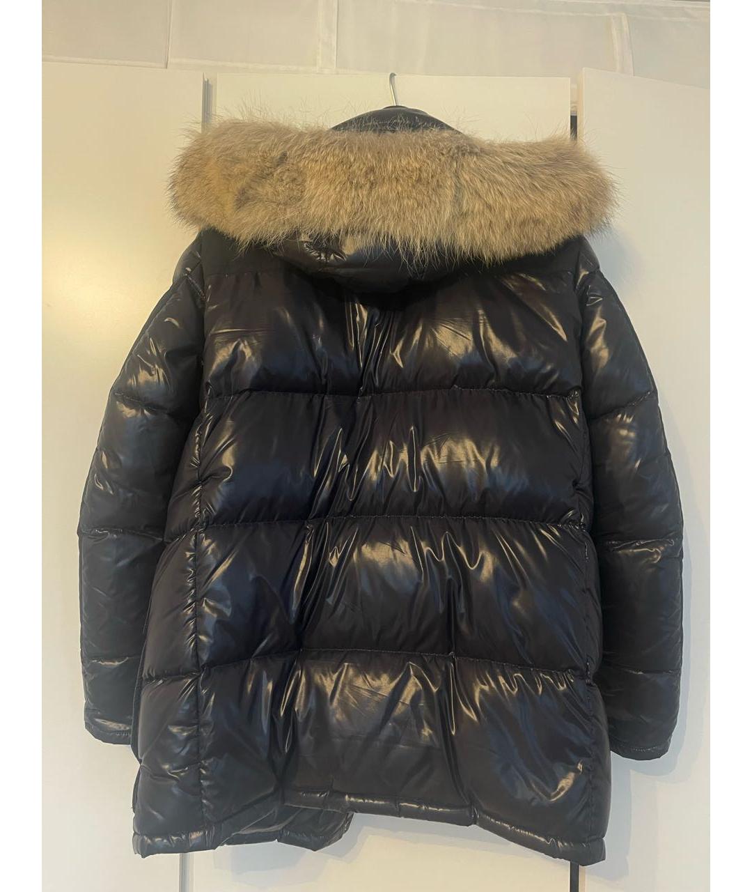 MONCLER Темно-синий пуховик, фото 2