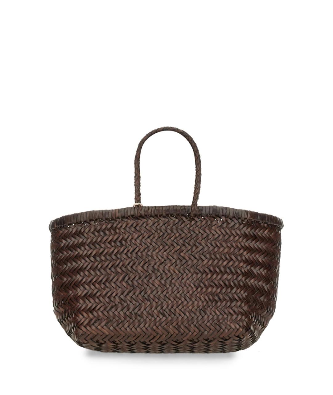 Dragon Diffusion Коричневая кожаная сумка тоут, фото 2