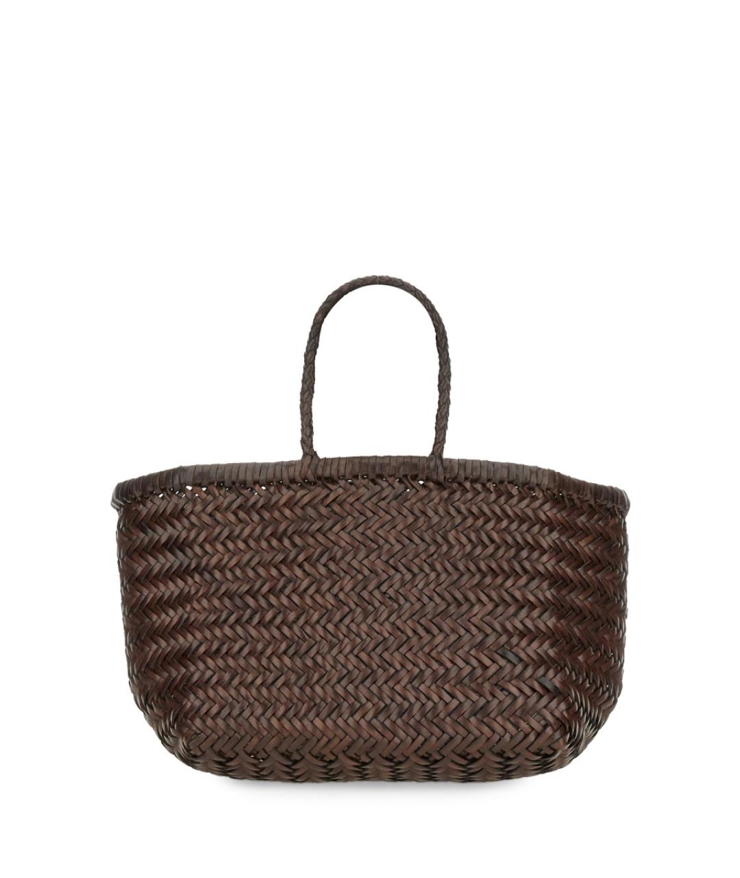 Dragon Diffusion Коричневая кожаная сумка тоут, фото 1