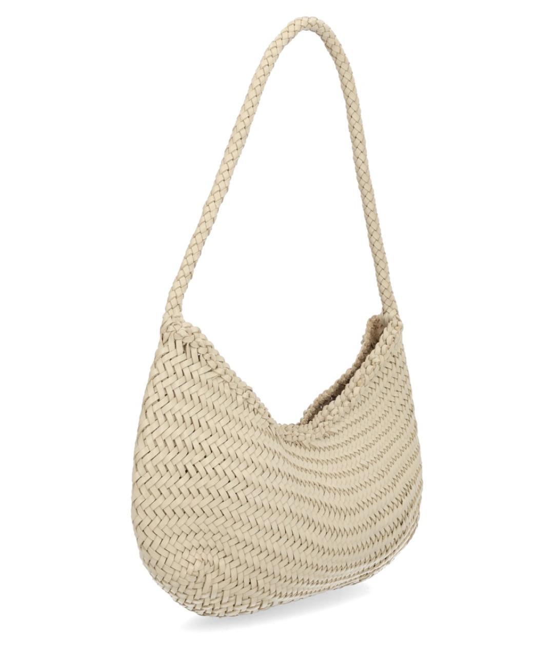 Dragon Diffusion Бежевая кожаная сумка через плечо, фото 3