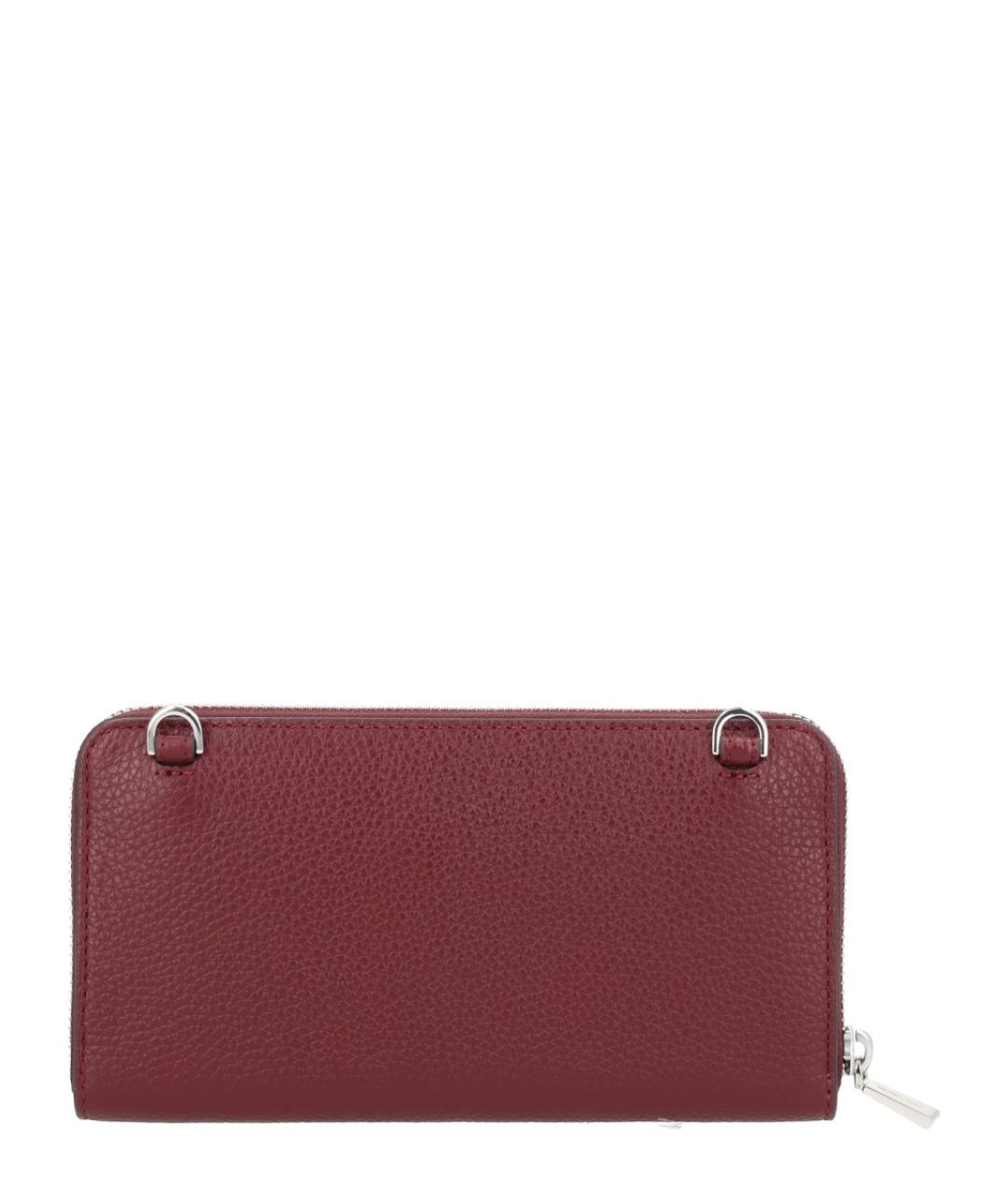 MICHAEL KORS Бордовая кожаная сумка через плечо, фото 3