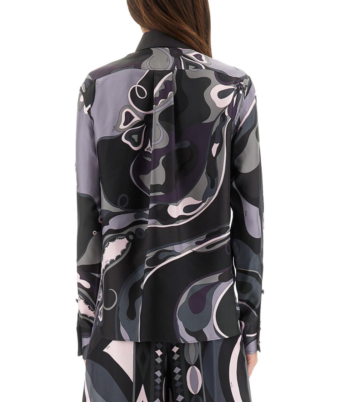PUCCI Черная шелковая рубашка, фото 4