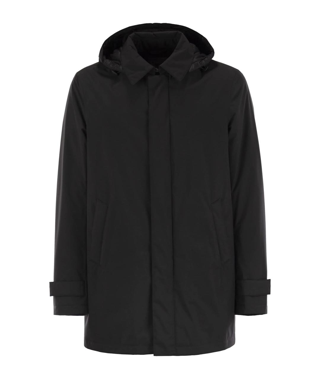 HERNO Черная полиэстеровая куртка, фото 1