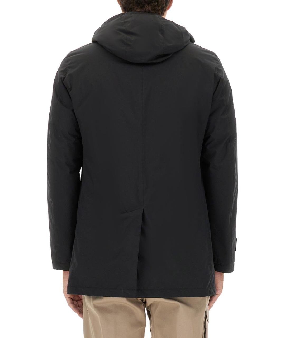 HERNO Черная полиэстеровая куртка, фото 4