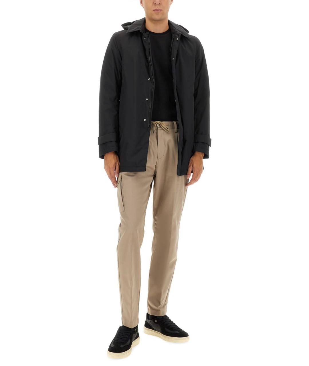 HERNO Черная полиэстеровая куртка, фото 3