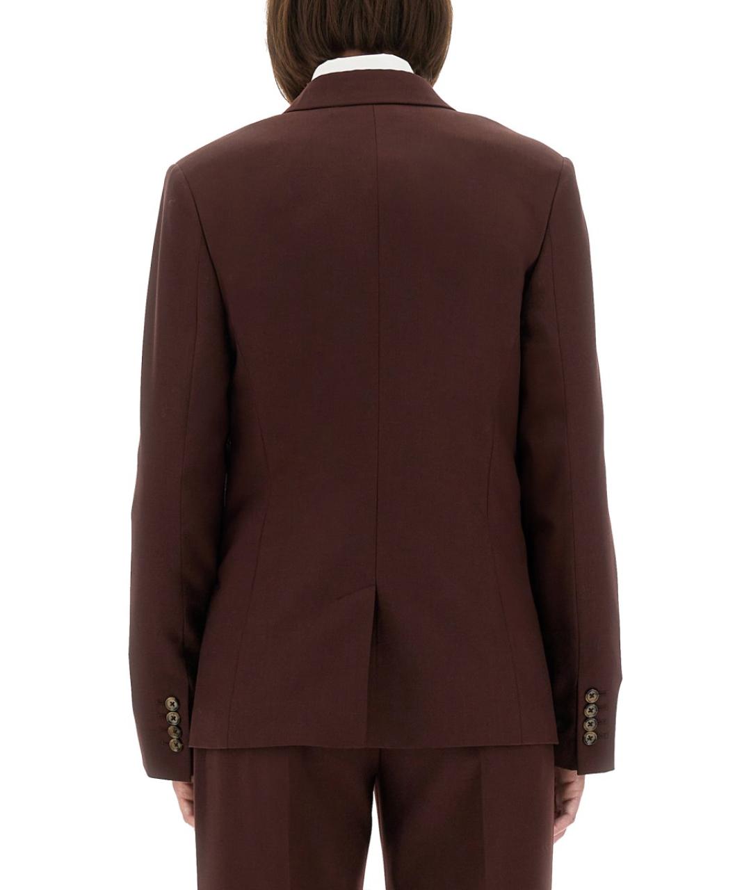 PAUL SMITH Бордовый шерстяной жакет/пиджак, фото 3