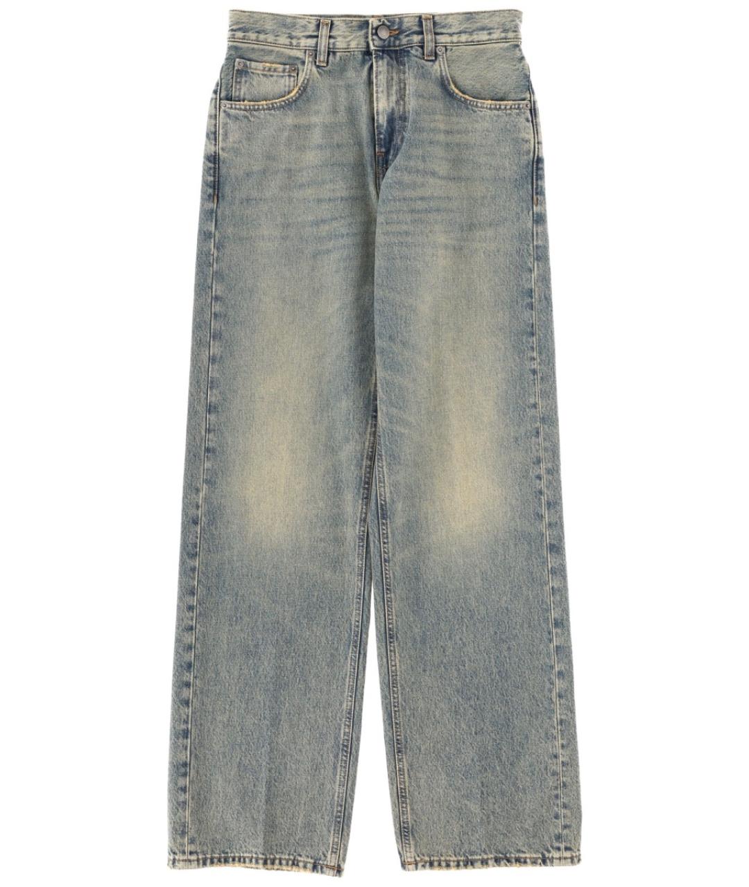 HAIKURE Синие хлопковые прямые джинсы, фото 1