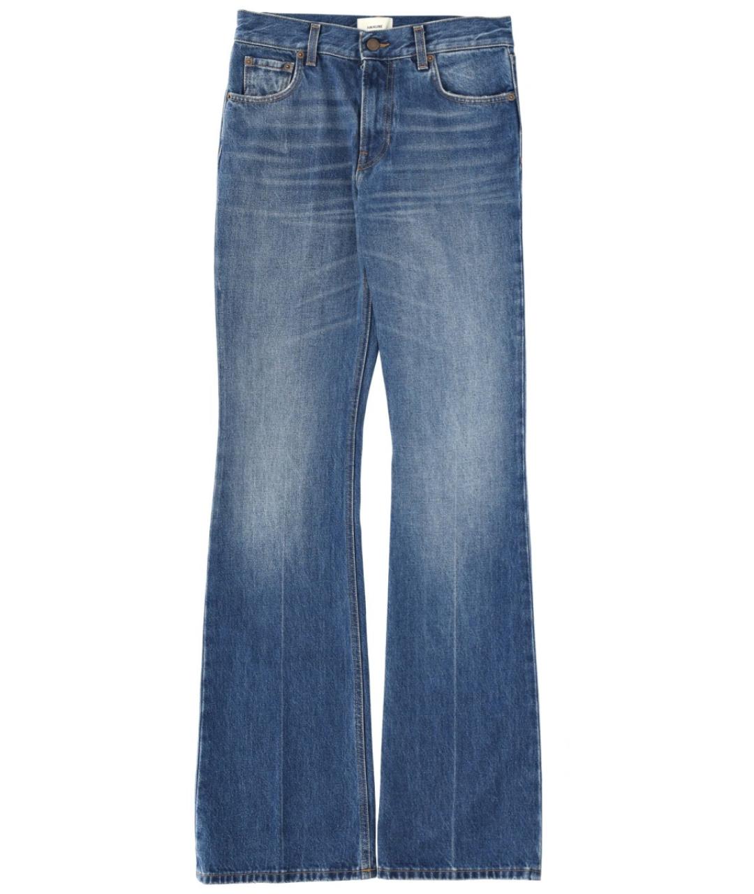 HAIKURE Синие хлопковые прямые джинсы, фото 1