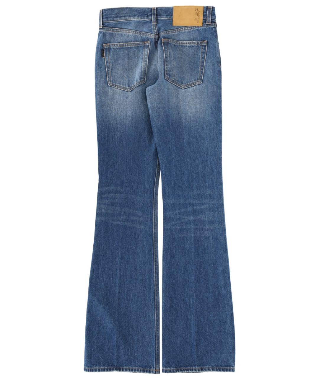 HAIKURE Синие хлопковые прямые джинсы, фото 2