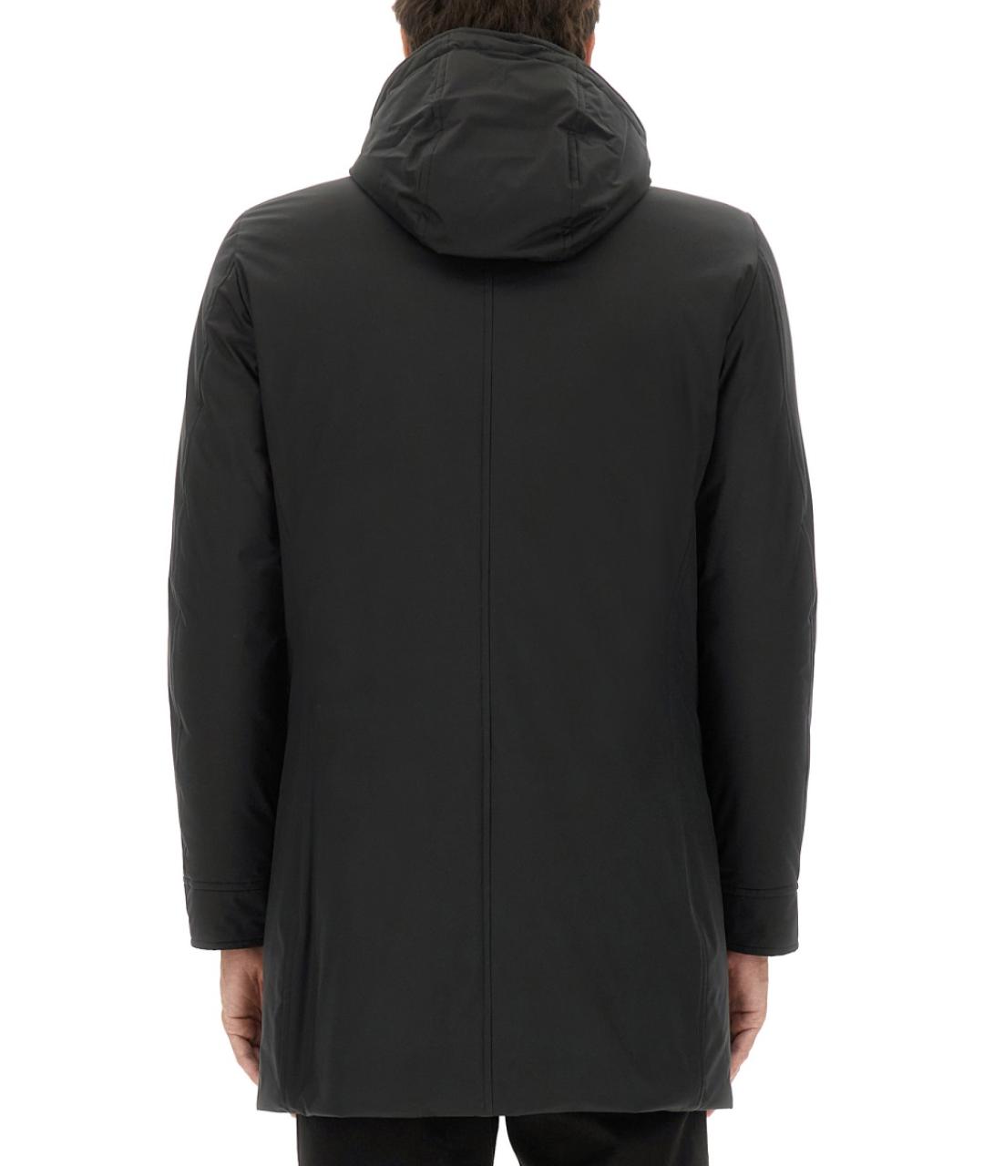 MOORER Черная полиэстеровая куртка, фото 4