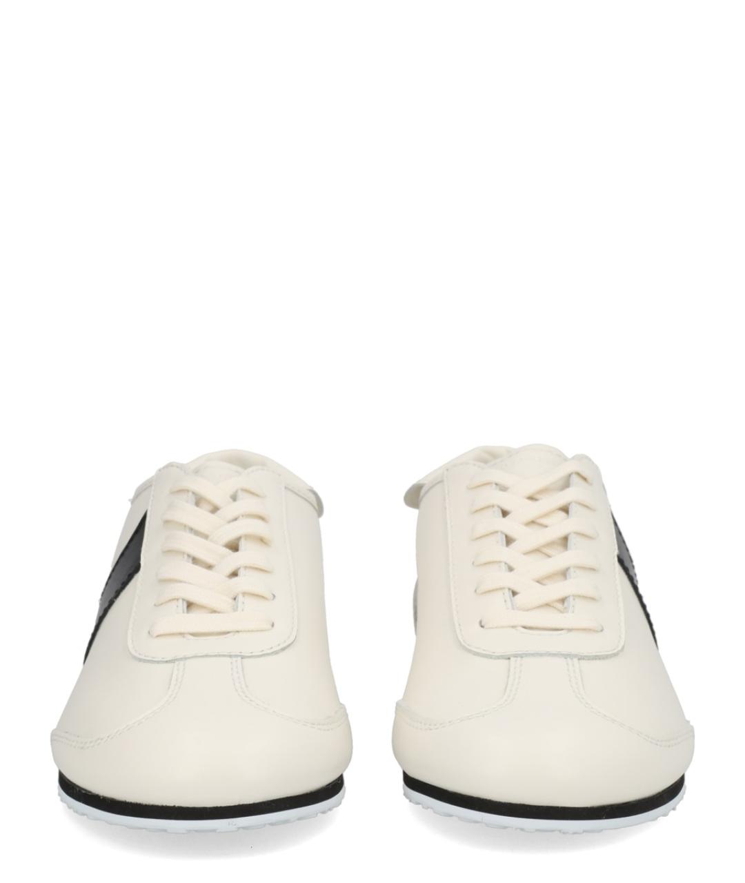 MARINE SERRE Белые кожаные кроссовки, фото 3