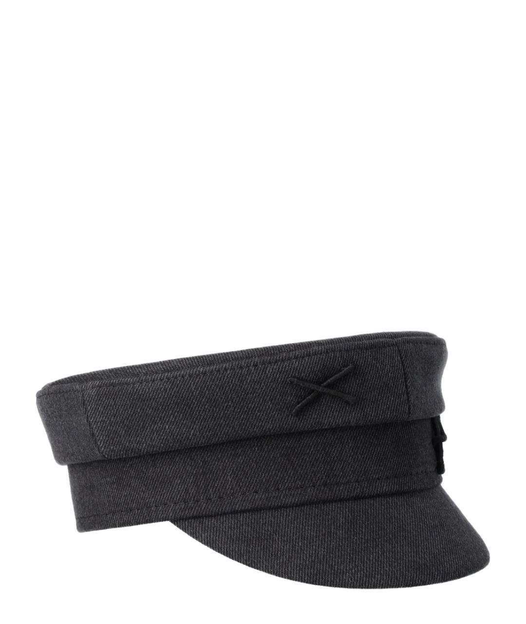 RUSLAN BAGINSKIY Черная хлопковая кепка, фото 3