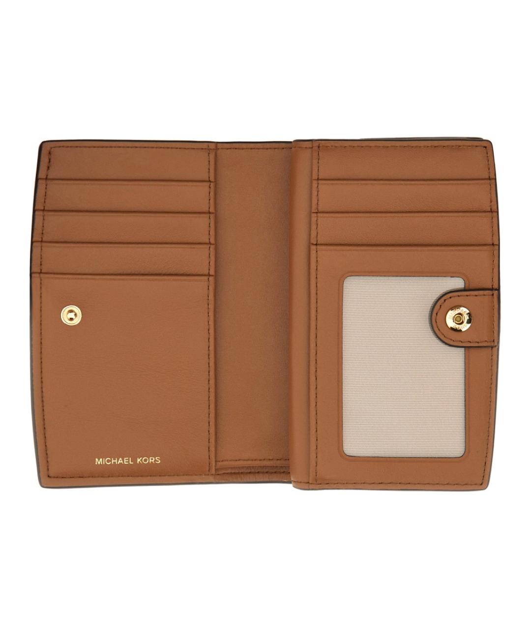 MICHAEL KORS Коричневый кожаный кошелек, фото 3