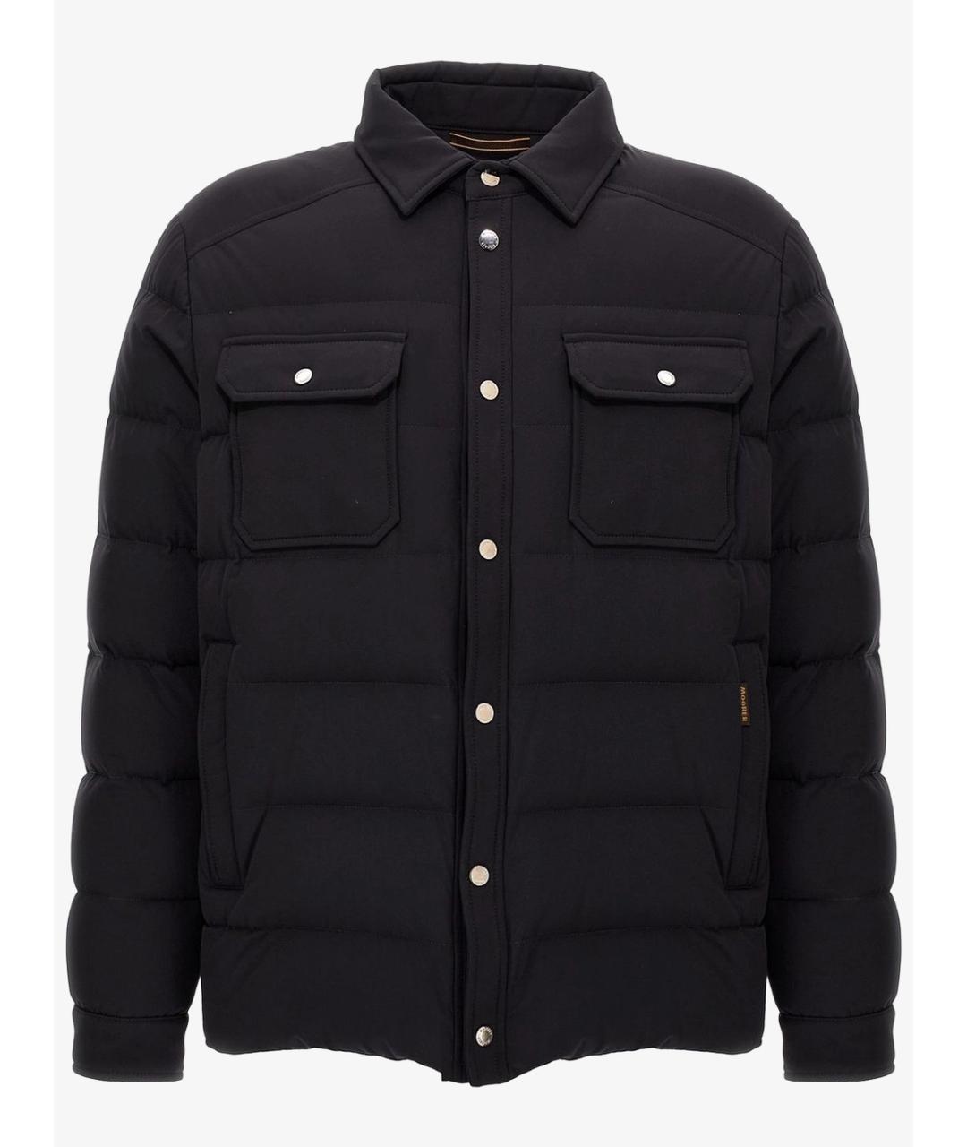 MOORER Темно-синий полиамидовый пуховик, фото 6