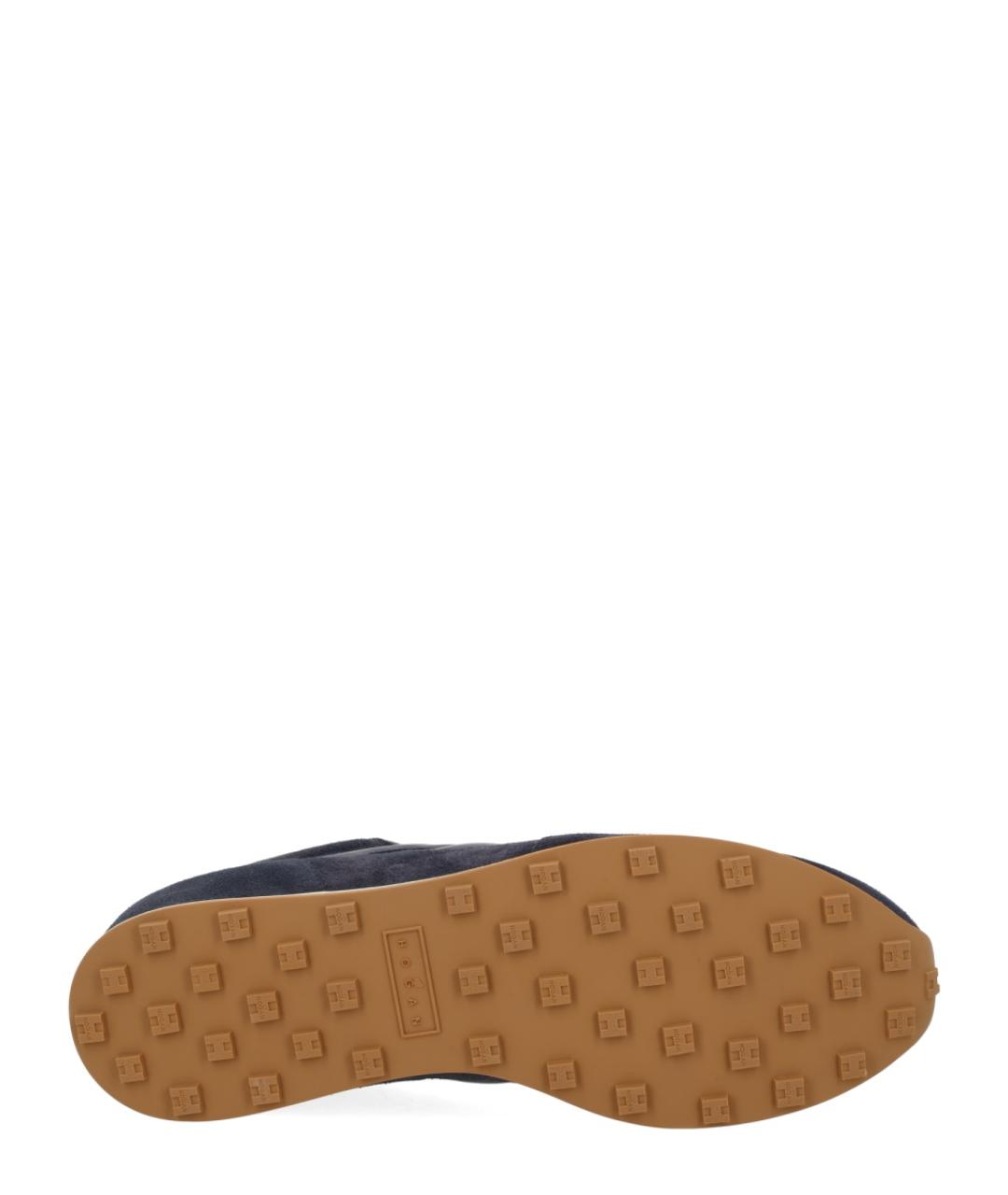 HOGAN Темно-синие замшевые низкие кроссовки / кеды, фото 6