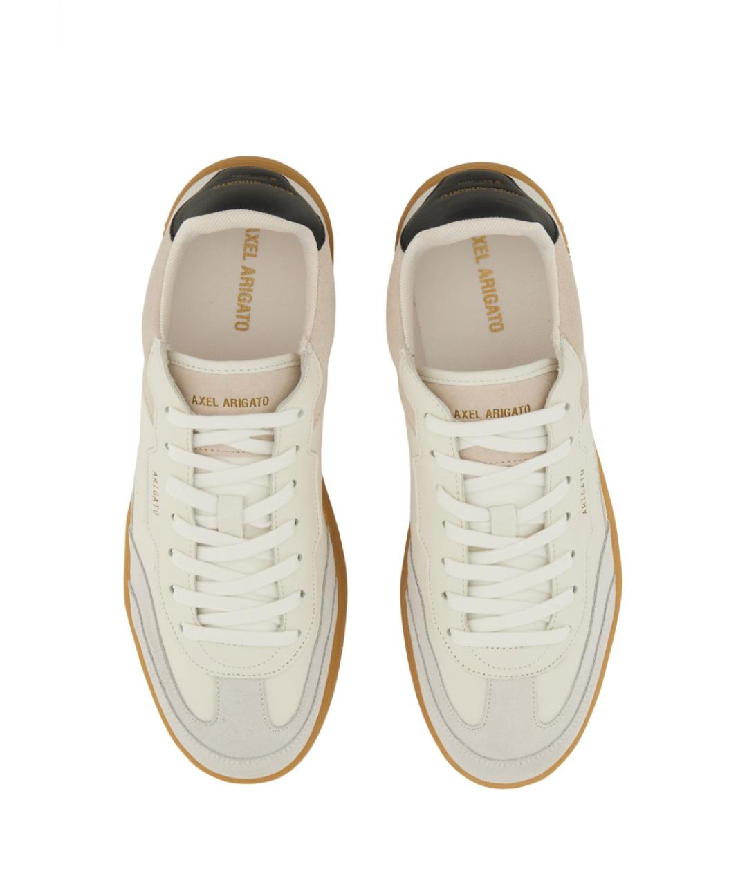 AXEL ARIGATO Белые кожаные низкие кроссовки / кеды, фото 6
