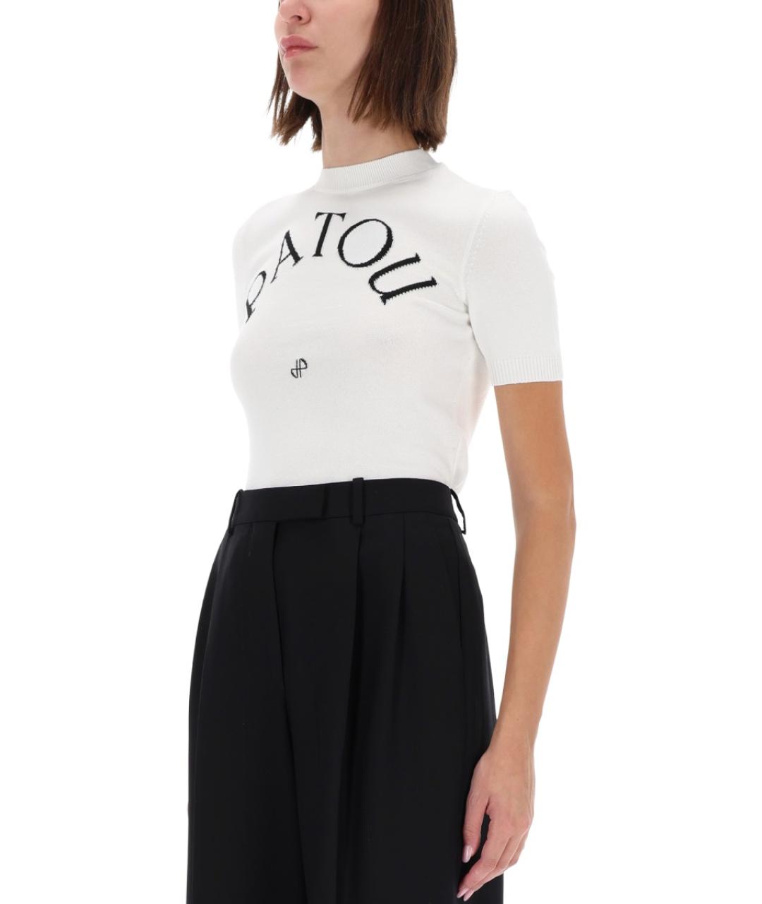 PATOU Белый полиэстеровый джемпер / свитер, фото 5