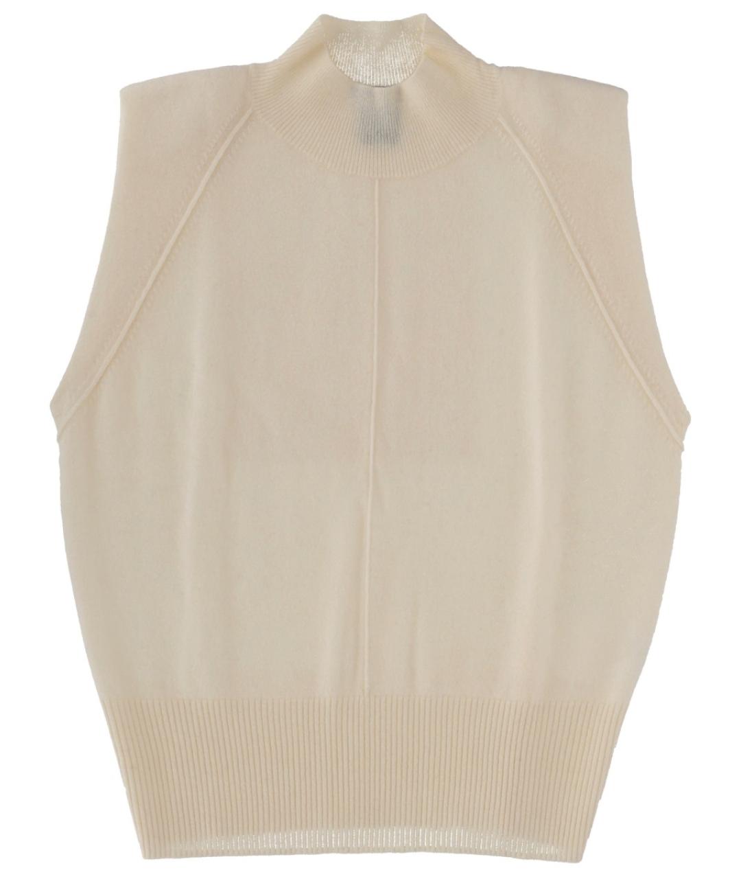 HUGO BOSS Белая кашемировая жилетка, фото 1